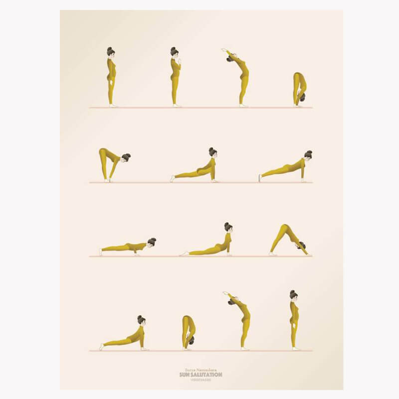 Okika · poster Sun Salutation, 30x40cm