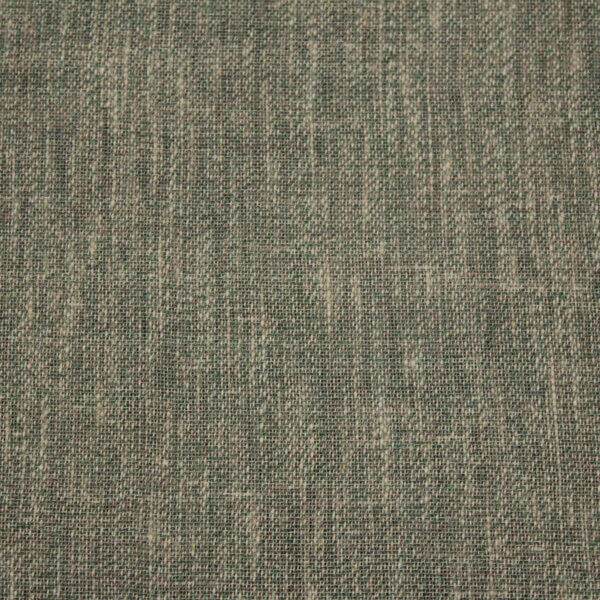 Detail van het vintage groene Zen Weave gordijn, benadrukt de ademende textuur en duurzame vezels.